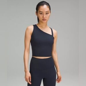 lululemon | Women's Everlux Asymmetrical Tennis Tank Top Size 14 True Navy